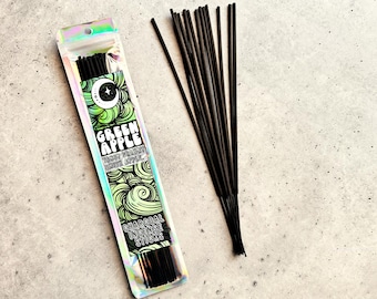 Green Apple Charcoal Incense Sticks: Clean Burning, Long Lasting (25 Sticks)