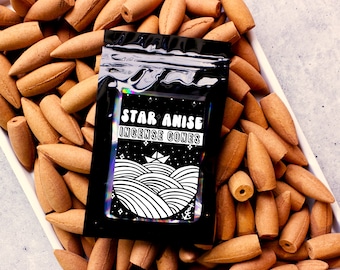 Star Anise Incense Cones: Topflow or Backflow - Sample Pack
