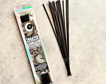 Toasted Marshmallow Charcoal Incense Sticks: Clean Burning, Long Lasting - 25 Pack