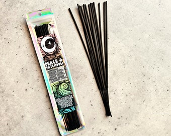 PEACE & PATCHOULI | 9 Inch Charcoal Incense Sticks | Clean Burning Incense | Long Lasting Incense | 25 Sticks