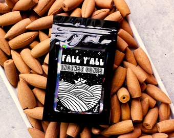 Fall Y&#39;all | Sample Pack | Backflow and Topflow Incense Cone | Extra Large 2 Inch Cones | Made to Order