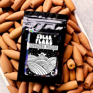 Solar Flare Incense Cones: Citrus Scent, Backflow & Topflow - Sample Pack