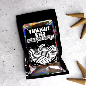 TWILIGHT KISS | Backflow and Topflow Incense Cones | Extra Large 2 Inch Cones | Made to Order