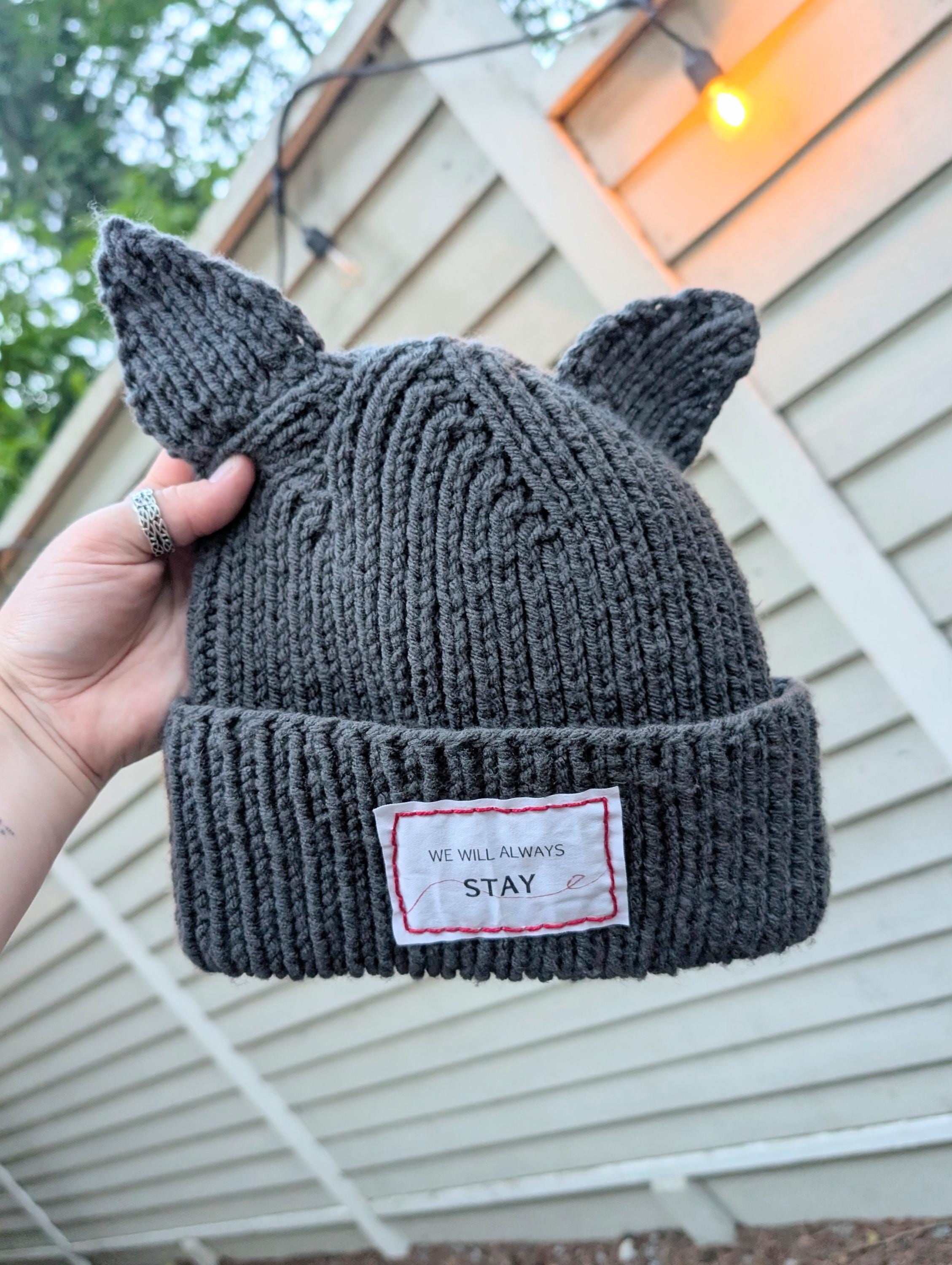 Wolf Chan SKZOO Beanie: Handmade Knitted Stray Kids Hat - Etsy