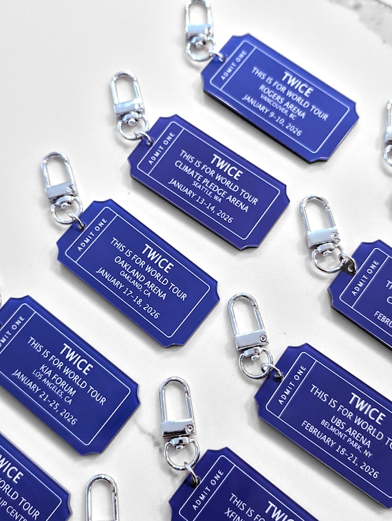 TWICE This is for Tour Keychain - Etsy
