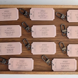 Ateez In Your Fantasy Tour Acrylic Keychains