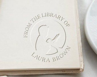 Youth Book Embosser for Personalized Library | Customizable Embossing Stamp for Books | Perfect Gift for Book Lovers