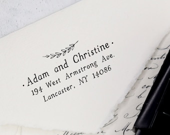 Personalisierter Adressstempel, selbstfärbender Adressstempel, Einweihungsgeschenk, DIYer Geschenk, Hochzeitsgeschenk. Personalisierter Adressstempel - A38