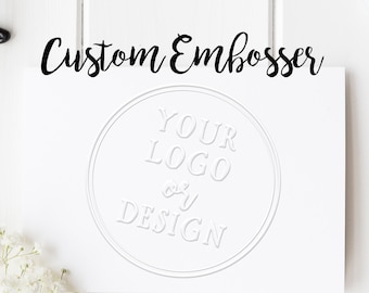 Personalized Embossing Stamp, Logo, Emblem, Address Embosser, Custom Wedding Seal Embosser. Library Book Embosser, Logo Branding Embosser.