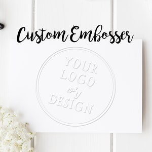 Personalized Embossing Stamp, Logo, Emblem, Address Embosser, Custom Wedding Seal Embosser. Library Book Embosser, Logo Branding Embosser.