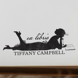 Personalized Book Stamp, Personalized Library Stamp, Self-Inking Book Stamp, Vintage Aesthetic, Teacher Gift, From the Library of - L7