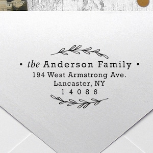 Return Address Stamp, Self Inking Address Stamp, Housewarming Gift, DIYer Gift, Wedding Gift. Custom Address Stamp 2.25" x 1.5" - A34