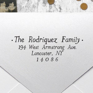 Return Address Stamp, Self Inking Address Stamp, Housewarming Gift, DIYer Gift, Wedding Gift. Custom Address Stamp 2.5" x 1" - A39
