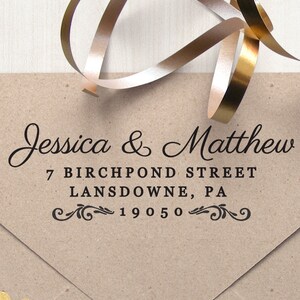 May include: A brown paper envelope with a return address label that reads "Jessica & Matthew, 7 Birchpond Street, Lansdowne, PA 19050".