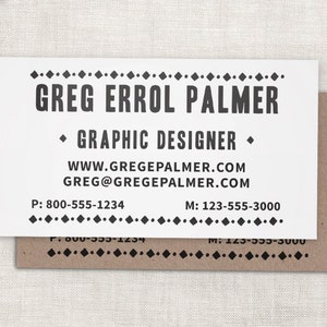 Business Card Stamp - Custom Business Cards or Etsy Shop Stamp, Custom Stamp by SayaBell Stamps.