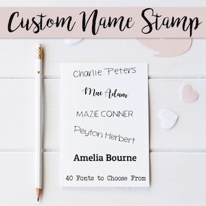 Kids Name Stamp | Signature Stamp | Text Stamps | Self-Inking Name Stamp | Signature Rubber Stamp | Teacher Name Stamp