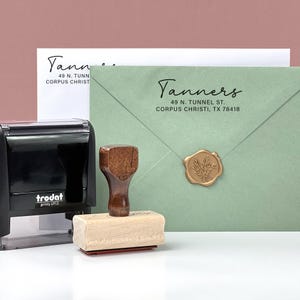 Stempel retouradres, aangepaste rubberstempel, housewarmingcadeaus, cadeau voor doe-het-zelver, huwelijkscadeau, aangepaste stempel. Rubberstempel