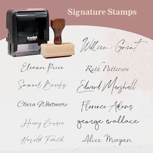 Personalized Signature Stamp | Custom Name Stamp | Self Inking Signature Stamp | Personalized Stamp | Business Name Stamp | Custom Stamp