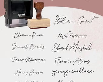 Personalized Signature Stamp: Custom Self-Inking Name Stamp
