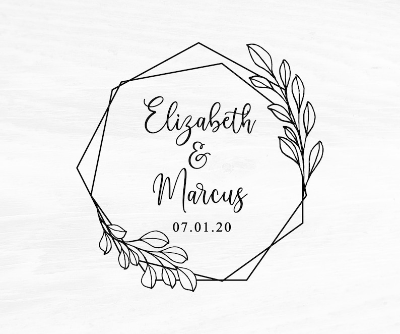 Wedding Stamp Wedding Favors Stamp Custom Stamp DIY Wedding Etsy