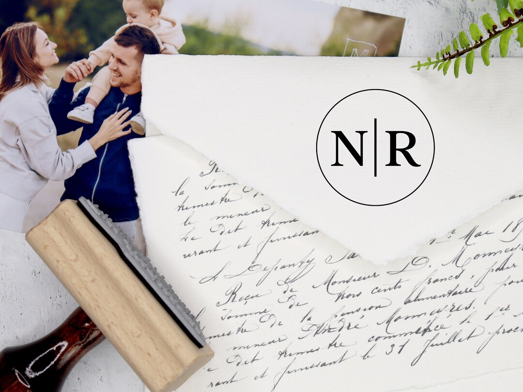 Custom Rubber Stamp, Wedding Monogram, Wedding Favor Stamp, DIY Wedding