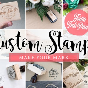 CUSTOM Rubber Stamp, Custom Stamp, Logo Stamp, Personalized Rubber Stamp, Stamp  Logo, Company Stamp, Business Stamp, Business Card Stamp 