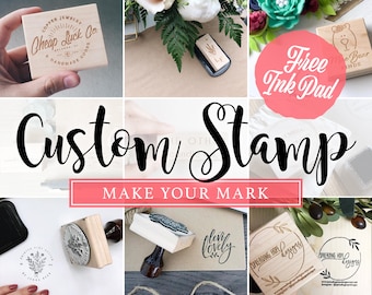 Custom Logo Stamp from your Design or Logo, Business Custom Stamp, Custom Rubber Stamp for Logo, Custom Stamper, Stamps from SayaBell Stamps