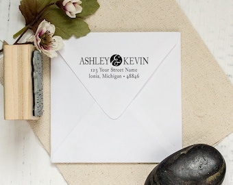 Address Stamp, Custom Stamp, Housewarming Gift, Personalized Stamp Wedding Gift, DIYer Gift Stamp. Custom Rubber Stamp 2.5x1 Inch - A50