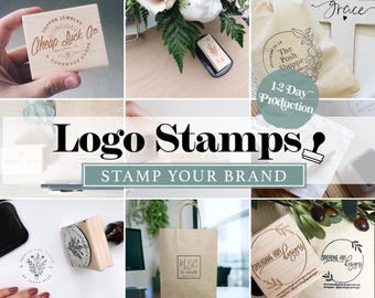 Custom Logo Stamp from your Design, Business Custom Stamp, Custom Rubber Stamp for Logo, Custom Stamp, Business Stamp, Branding Stamp