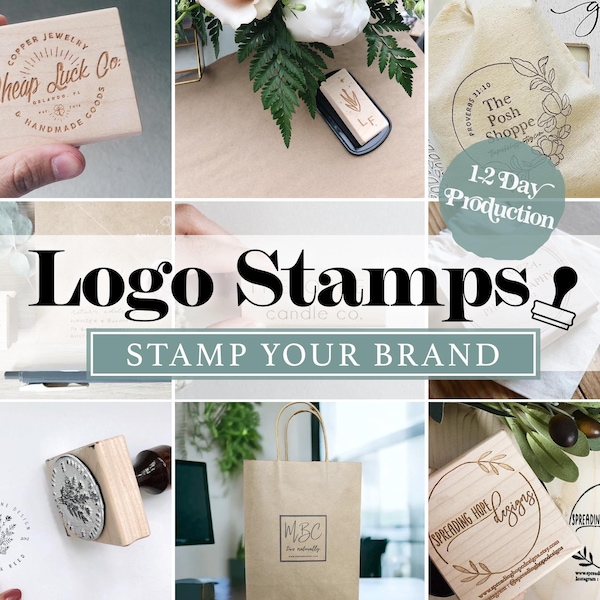 Individueller Logo Stempel von Ihrem Design, Individueller Business Stempel, Individueller Stempel für Logo, Individueller Stempel, Business Stempel, Branding Stempel