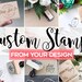 Custom Logo Stamp from your Design or Logo, Business Custom Stamp, Custom Rubber Stamp for Logo, Custom Stamper, Stamps from SayaBell Stamps 