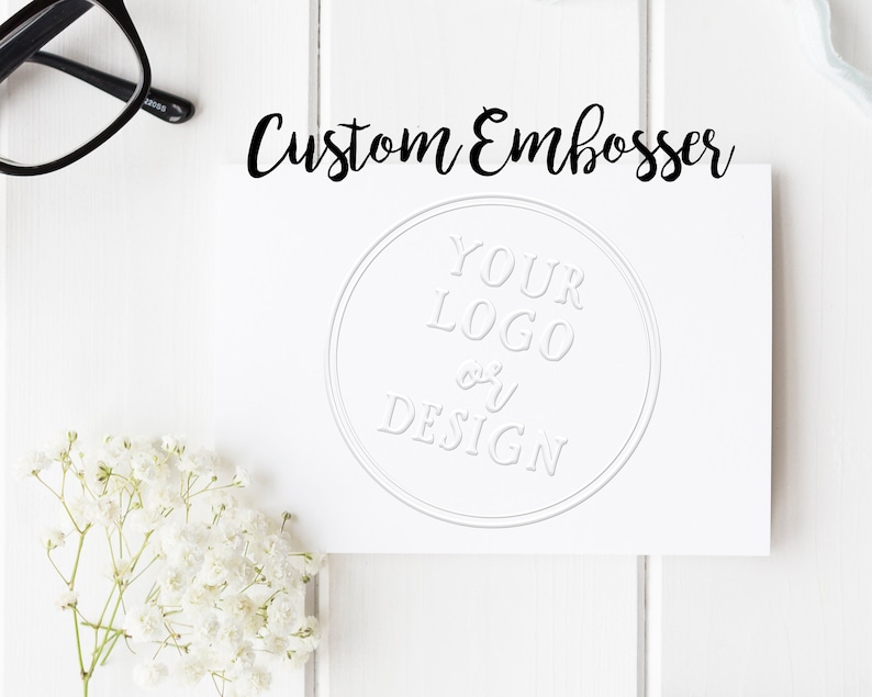 Personalized Embossing Stamp, Logo, Emblem, Address Embosser, Custom Wedding Seal Embosser. Library Book Embosser, Logo Branding Embosser. 