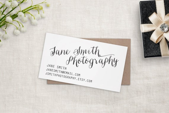 Business Card Stamp Custom Business Cards or Etsy Shop Stamp