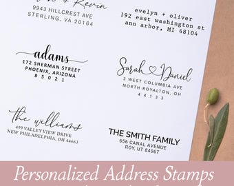 Personalized Address Stamp, Self-inking or Wood Mounted, Custom Address Stamp, Return Address Stamp, Highest Quality and Fast Production