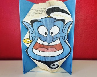 Vintage 1990s Disney Princess Jasmine and Blue Genie From Aladdin