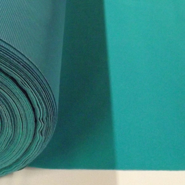 Discounted Solid Turquoise Flock Velvet Fabric for Upholstery, Sewing, Craft, Cosplay Curtains/Drapes Material Sold by The Yard 54 inch Wide