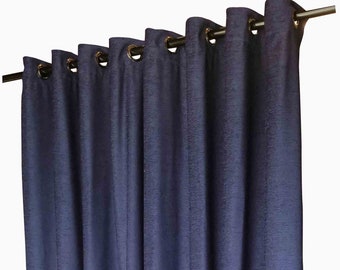 New 155 in w x 85 in Long Fire Rated Polyester Velvet Curtain Panel w/Grommet Top Eyelets Window Treatment Custom Drapery Room/Door Divider