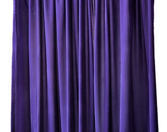 16 Ft Extra High Royal Blue Velvet Curtain Long Panel School
