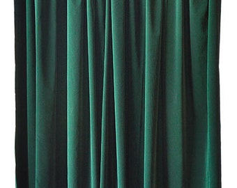 Green Velvet 96 Inch Curtain Long Panel Custom Made Home Movie Etsy