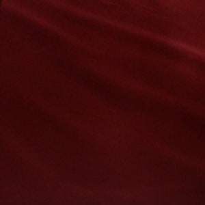 Solid Burgundy (Wine color) Flocked/Flocking Velvet Fabric for Upholstery Craft Curtain Drapery Material Sale - Sold Per Yard 54 inch Wide