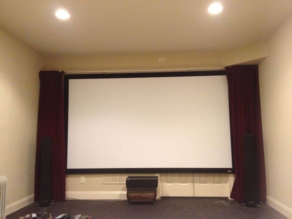 Burgundy Velvet Curtain 8 Ft High Long Panel Custom Made Size Elegant Theatrical Drape Home Movie Theater Cinema Decor Display Wall Hanging