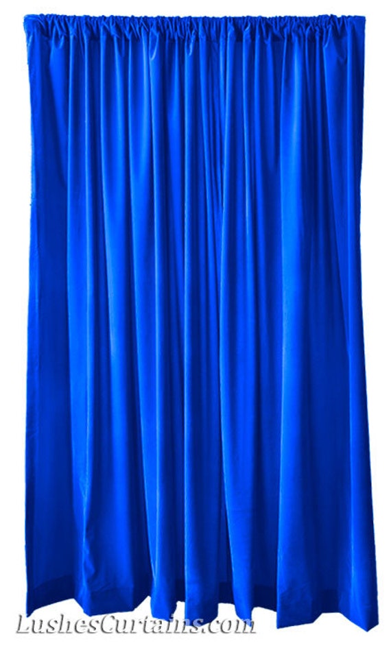 High Ceiling Royal Blue Flocked Velvet 12 Ft Long Curtain Uk High Ceiling Royal Blue Flocked Velvet, Royal Blue Velvet Curtains Uk
