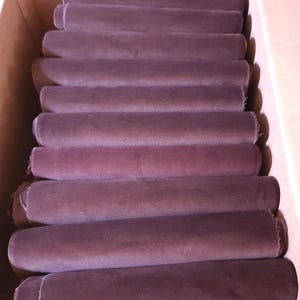 Kavel van 10 effen bruine 100% katoenfluwelen stof Yards Off Cuts-Roleinde restjes gordijn/gordijnen/ambachten/stoffering/restanten van naaimateriaal