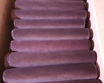 Lot of 10 Solid Brown 100% Cotton Velvet Fabric Yards Off Cuts-Roll End Scraps Curtain/Drapery/Crafts/Upholstery/Sewing Material Remnants