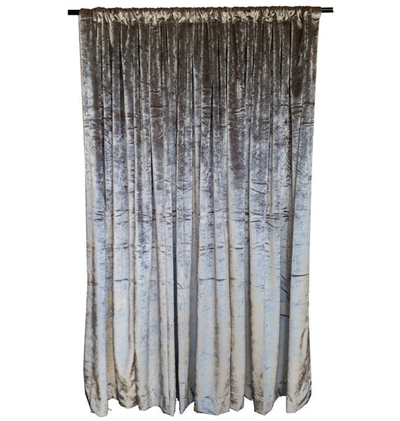 Silver 96 Inch H Velvet Curtain Long Panels Custom Home Etsy