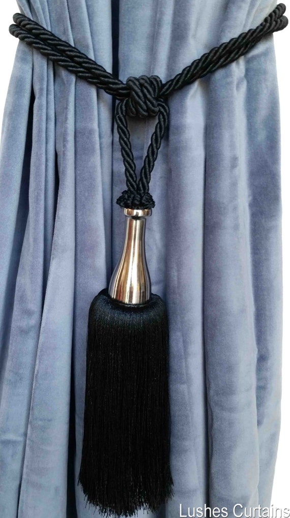5 Bright colors 26"spread w/ 9"tassel Curtain & Chair Tie Back Your Choice 