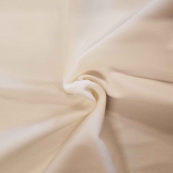 Tissu velours velours 100 % coton blanc uni luxueux pour le rembourrage Matériau de draperie de rideau lourd vendu par mètre 54 pouces de large