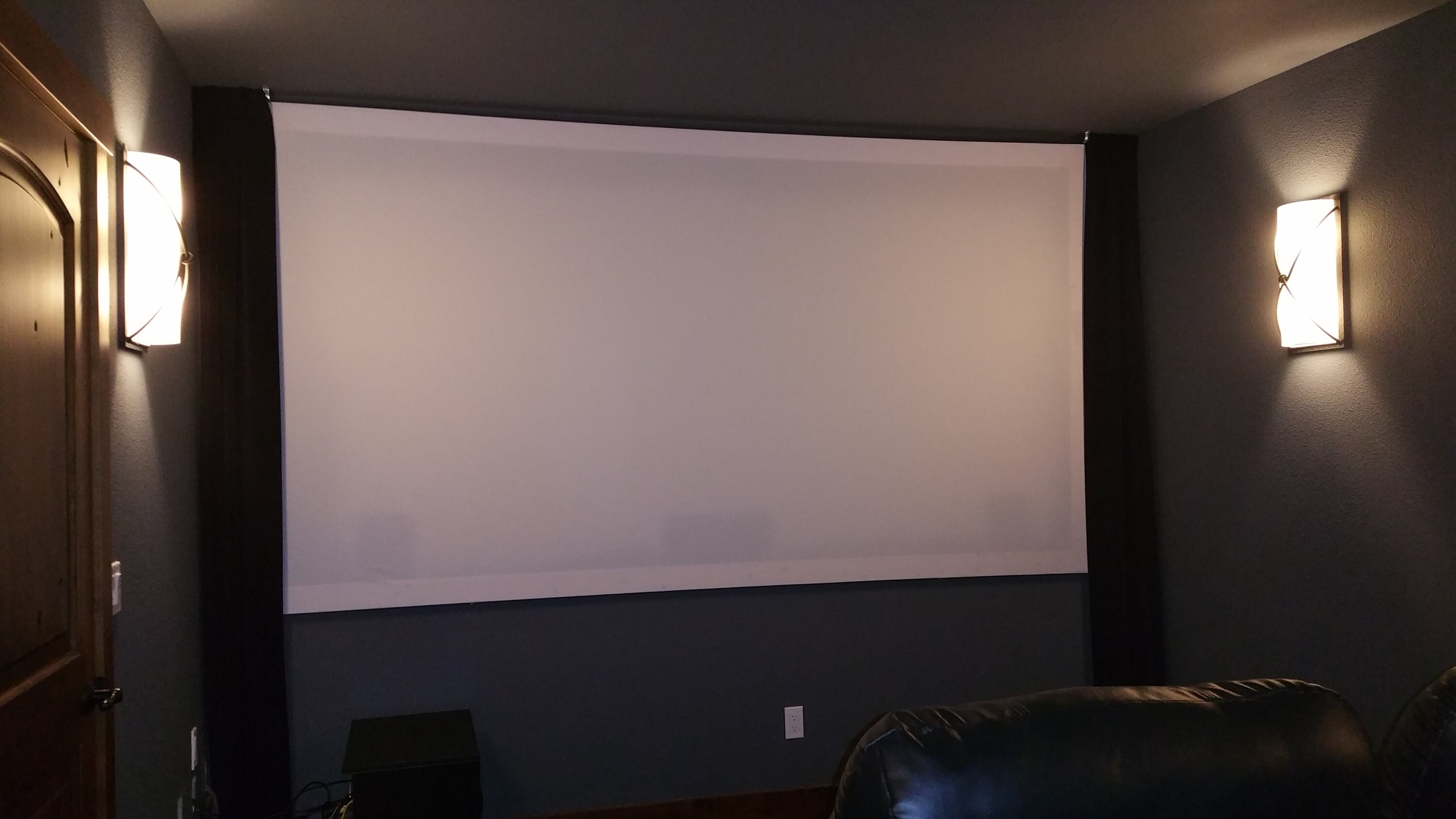 USED Size 4 Ft Wide X 92 Inch High Black Flocking Velvet Fabric Curtain ...
