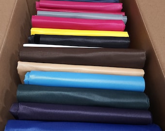 Lot of 14 Solid Mix Colors Flock Velvet Fabric Yards Off Cuts-Roll End Scraps Polyester/Nylon Crafts/Upholstery/Pillows Material Remnants