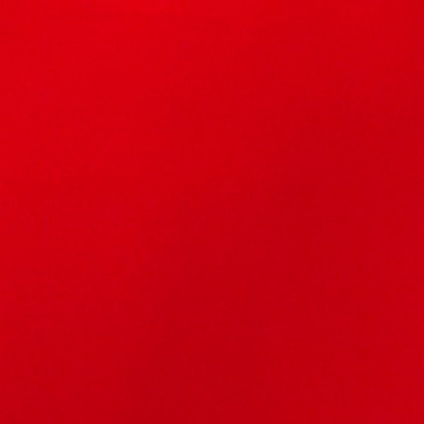 Bright Red Flocked Velvet Fabric for Upholstery Craft Curtain Drapery Material Sold by the Yard 54 inch Wide - For Sale At Discount Price